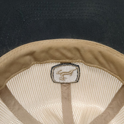 John Deere Trucker Hat Beige One Size Mesh Back Snapback Logo K-Products Work