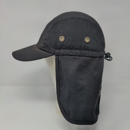 Bruneau Beast Trapper Hat Black OSFA Ear Flaps Adjustable Drawstring Blank
