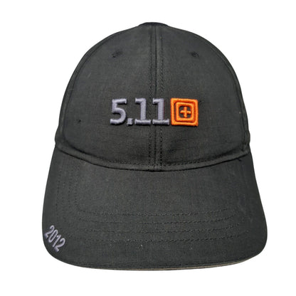 5.11 Tactical 2012 Strapback Hat Black One Size Adjustable Embroidered