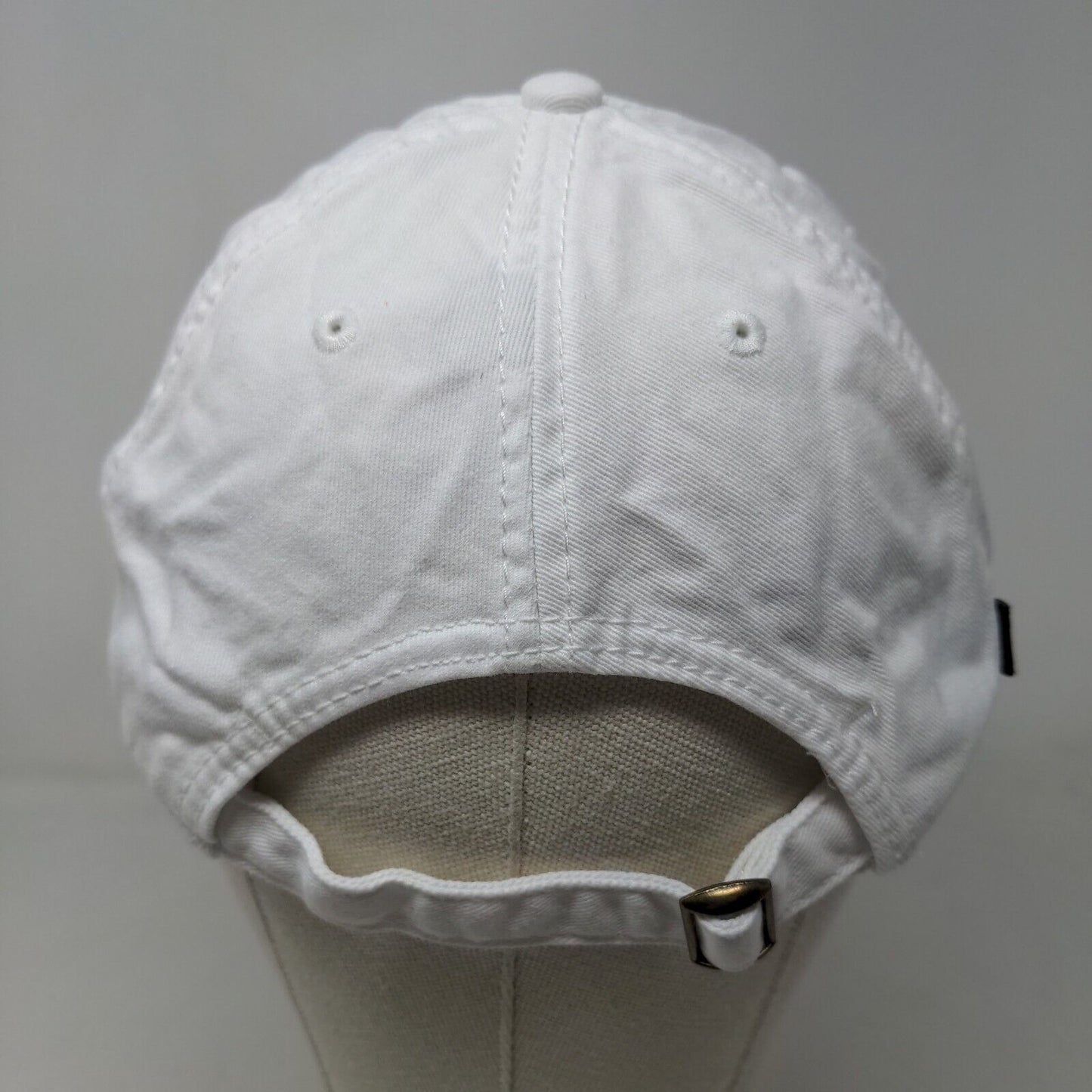 Legacy Men's Slideback Hat White Adjustable Patch KU Logo 100% Cotton