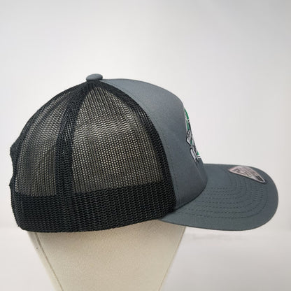 Pacific Headwear Trucker Hat Gray One Size Spring Cove Ranch Bull Mesh Snapback