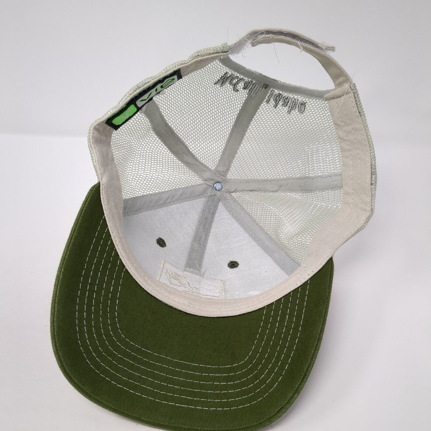 McCall Idaho Strapback Trucker Hat Green One Size Embroidered Logo