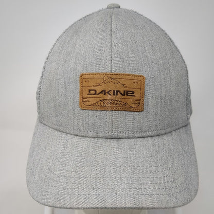 Dakine Trucker Hat Gray OSFM Mesh Back Snapback Curved Bill Mountain Wave hat