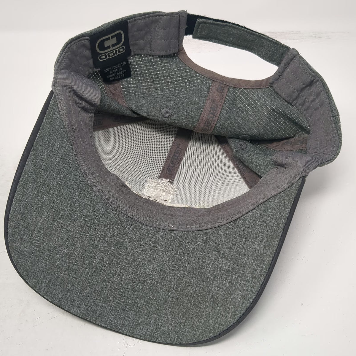 OGIO Baseball Cap Gray One Size Monticello Wealth Management Strapback Hat