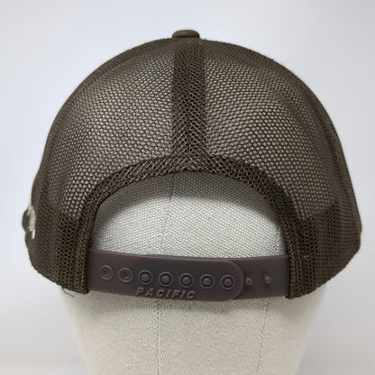 Pacific Headwear Trucker Hat Brown One Size Mandala Caffeina Snapback Mesh hat
