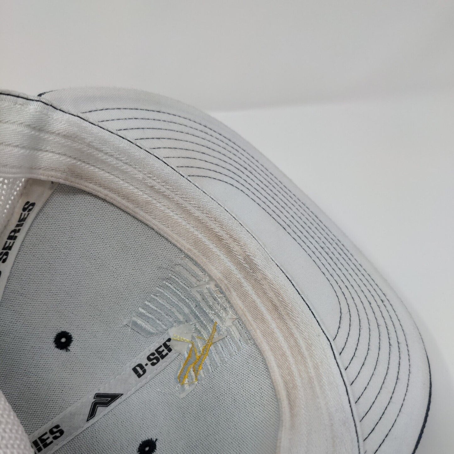 M Lightning Fitted Trucker Hat Blue S/M D-Series Mesh Back Pacific Headwear