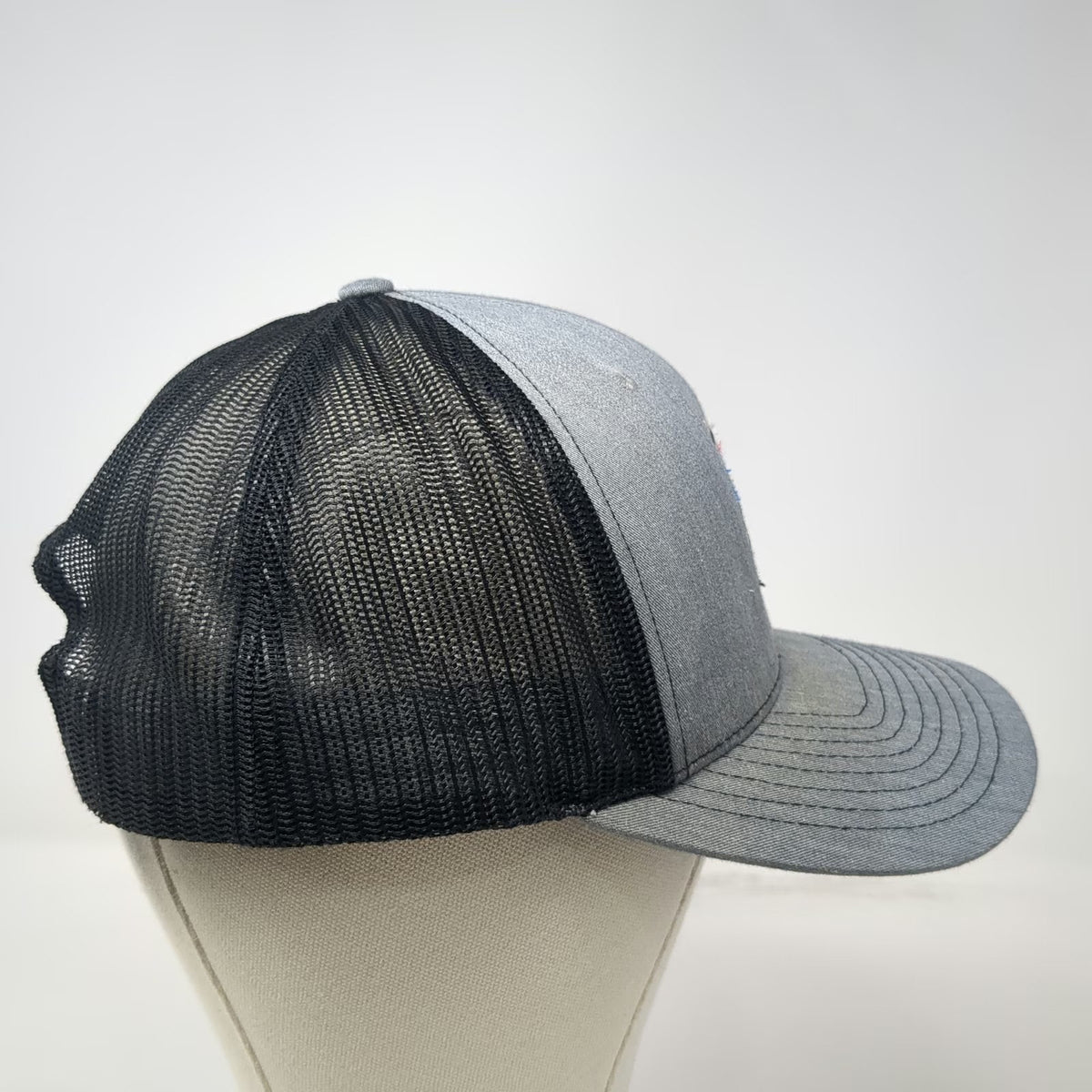 Richardson Trucker Hat Gray Black One Size Duck Creek Utah Adventure Awaits