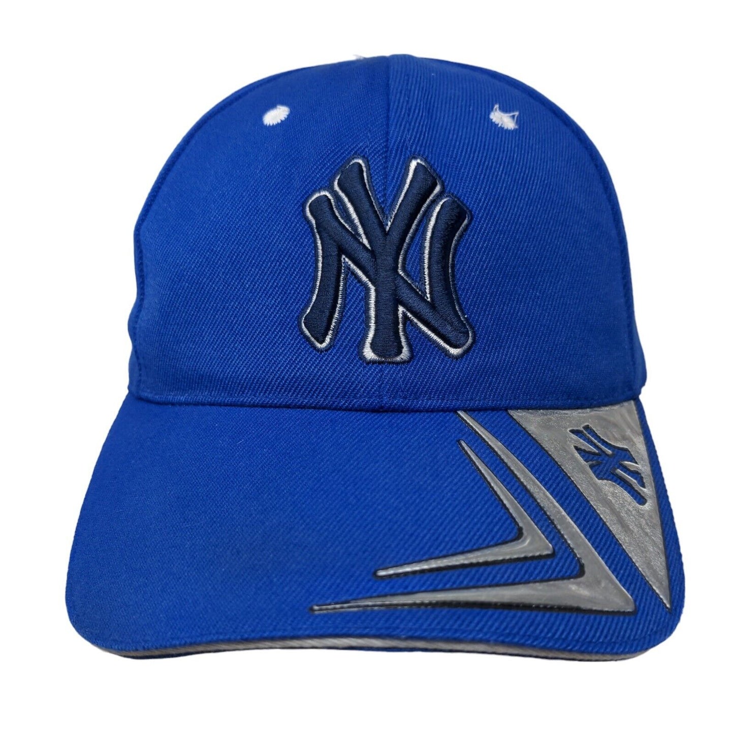 New York Yankees Men's Strapback Hat Blue OSFA Embroidered Logo Bill Hit
