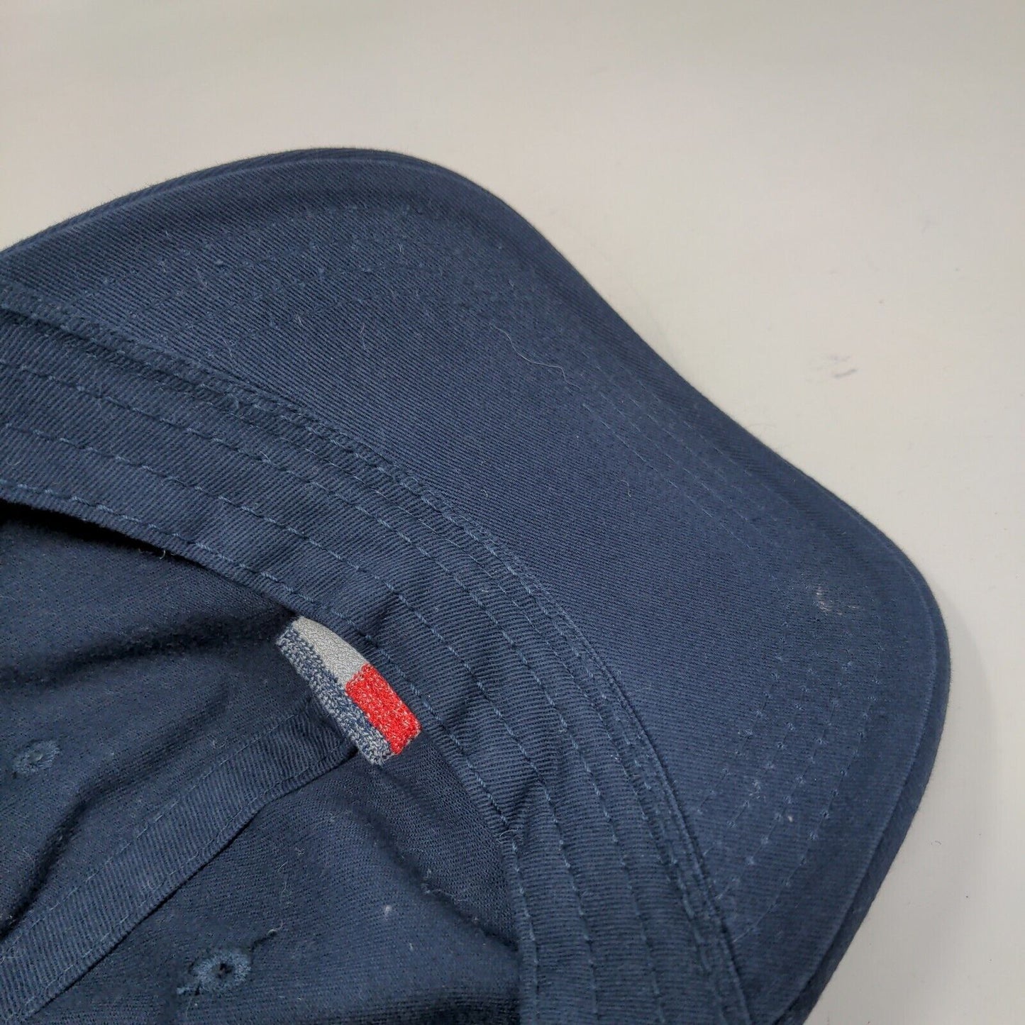 Tommy Hilfiger Strapback Hat Blue One Size Adjustable Embroidered Vented Holes