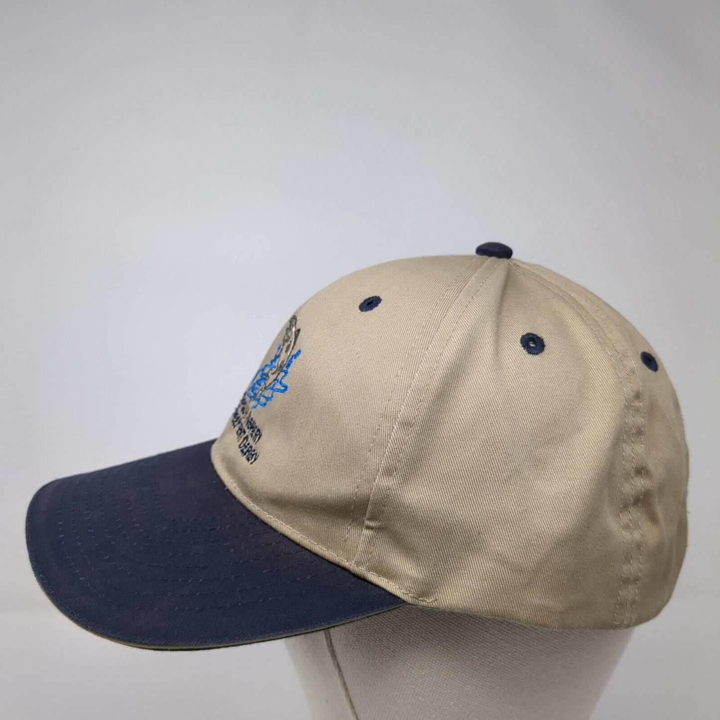 Umpqua Fishery Enhancement Derby Strapback Hat Tan OS Adjustable Peterson CAT