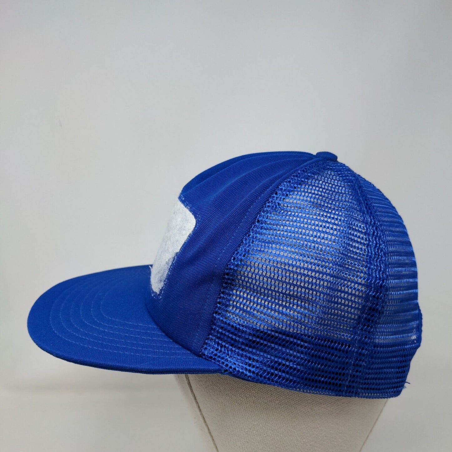 Rising Star Cap Co. Snapback Trucker Hat Blue Large Adjustable Mesh Back