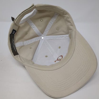 Oaks Christian Strapback Hat Beige One Size Adjustable Pacific Headwear