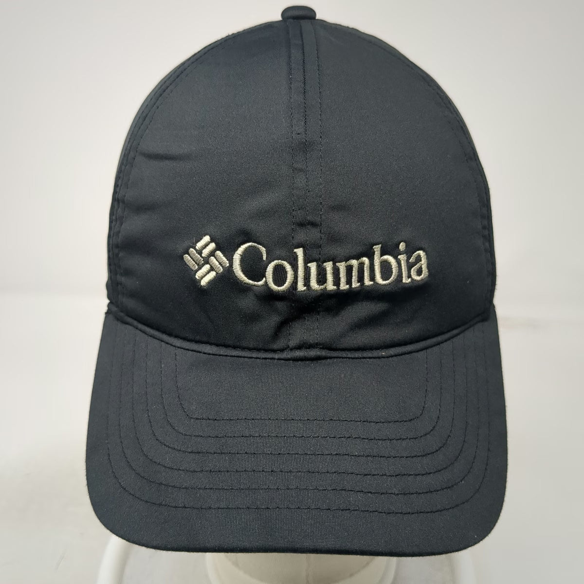 Columbia Baseball Cap Black One Size Strapback Curved Brim Embroidered Logo Hat