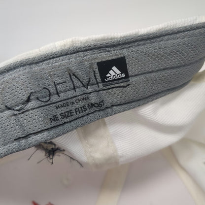 Adidas Baseball Cap White Blue Red One Size Desert Willow Golf Resort Flag Hat