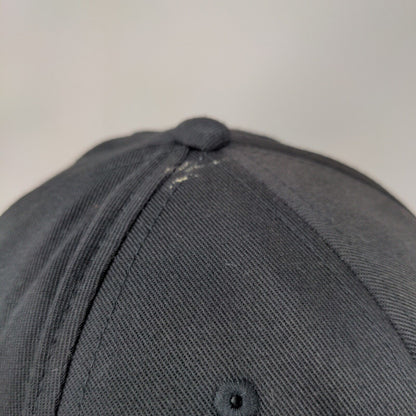 Spartan Fitted Hat Black L/XL Embroidered Logo Polyester Blend Stretch