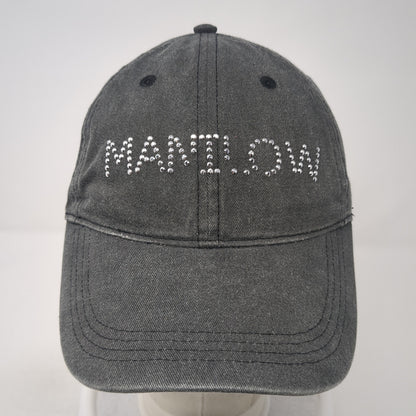 Manilow Rhinestone Slideback Hat Gray One Size Adjustable Authentic Pigment