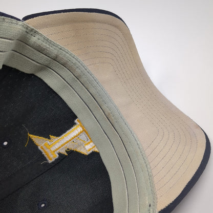 L Lightning Logo Fitted Hat Blue Medium Embroidered Solid Richardson