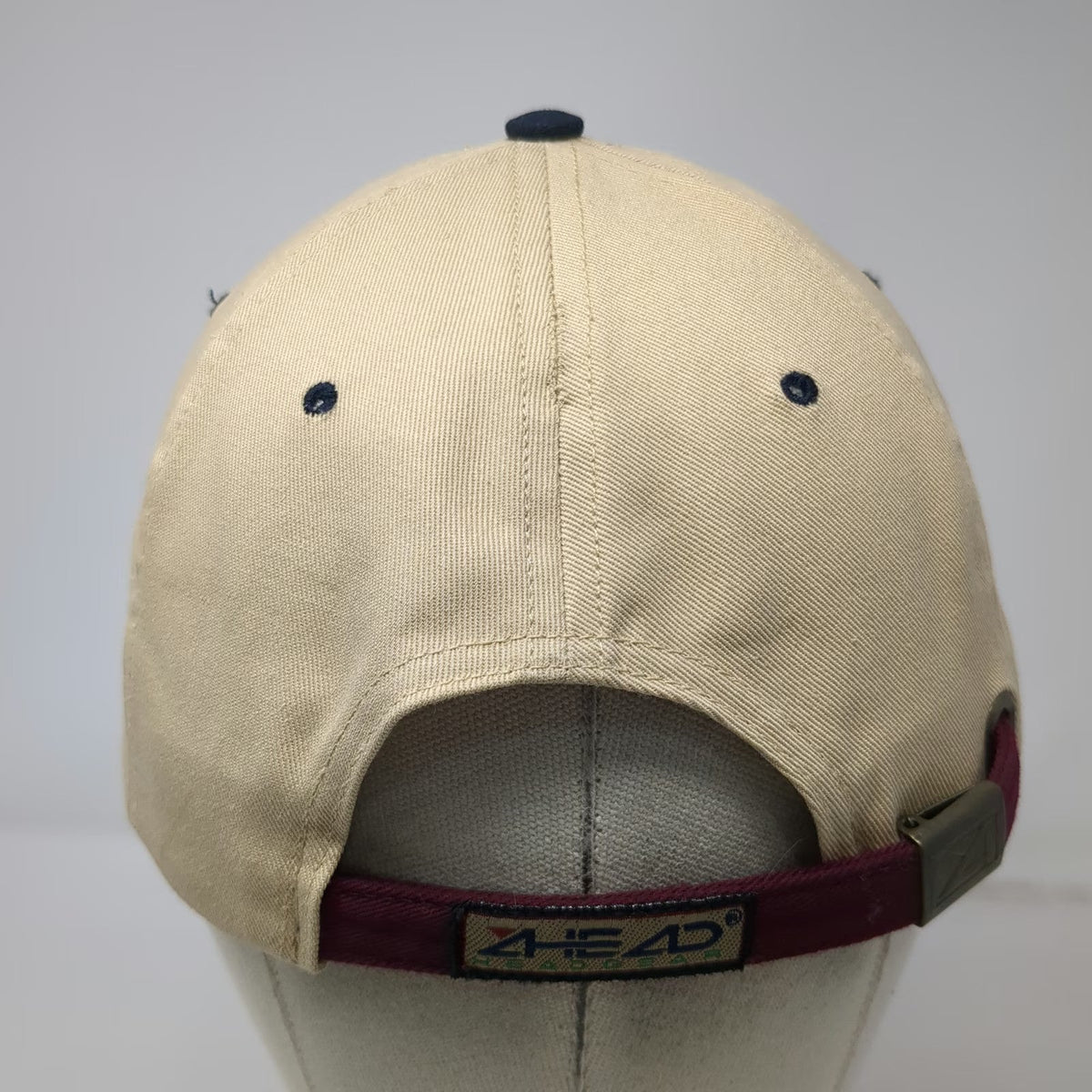 Ahead US Open 2001 Southern Hills Golf Oklahoma Beige Baseball Cap Hat Vintage