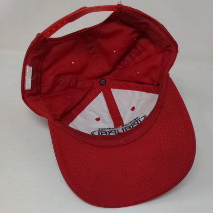 Worlds Greatest Papa Under This Cap Snapback Hat Red One Size Embroidered