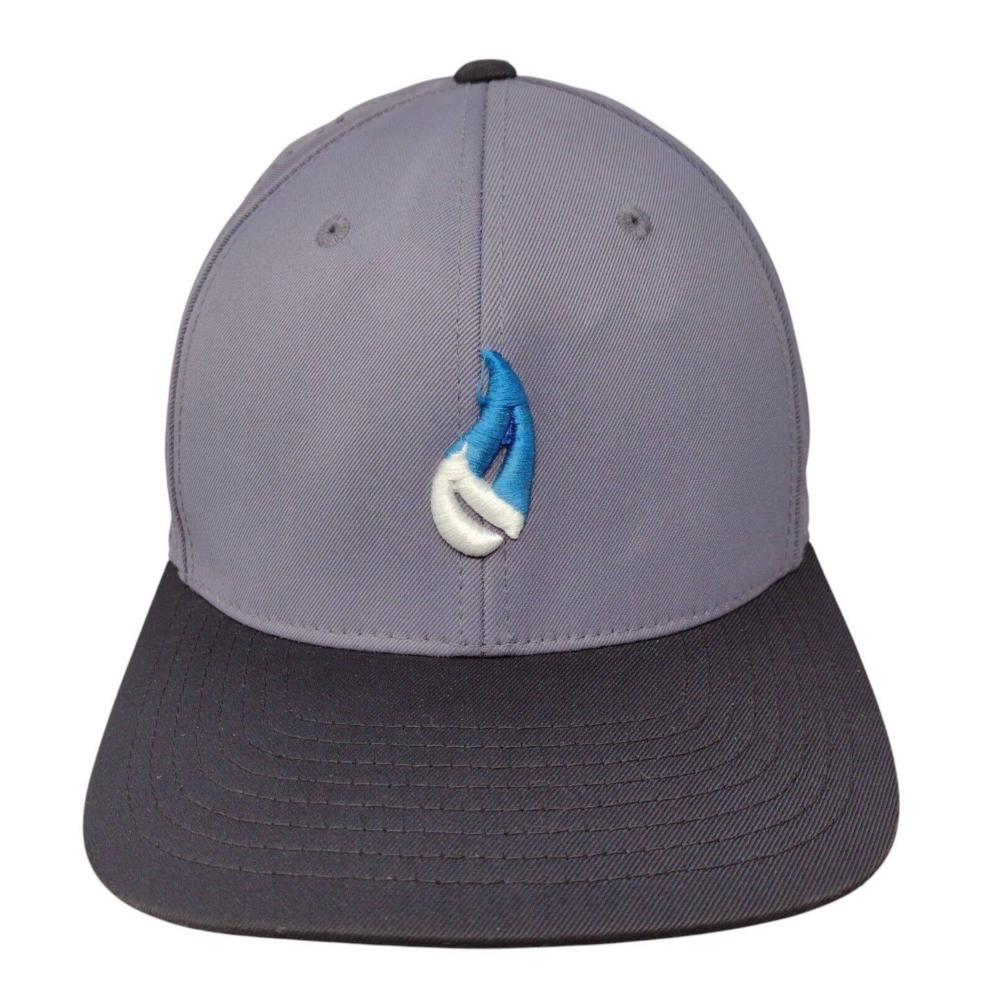 Ignite Fitted Hat Gray S-M Embroidered Flexfit Laser Cut Perforated