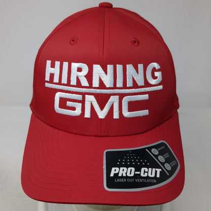 Sport-Tek Trucker Hat Red One Size Hirning GMC Laser Cut Performance Snapback