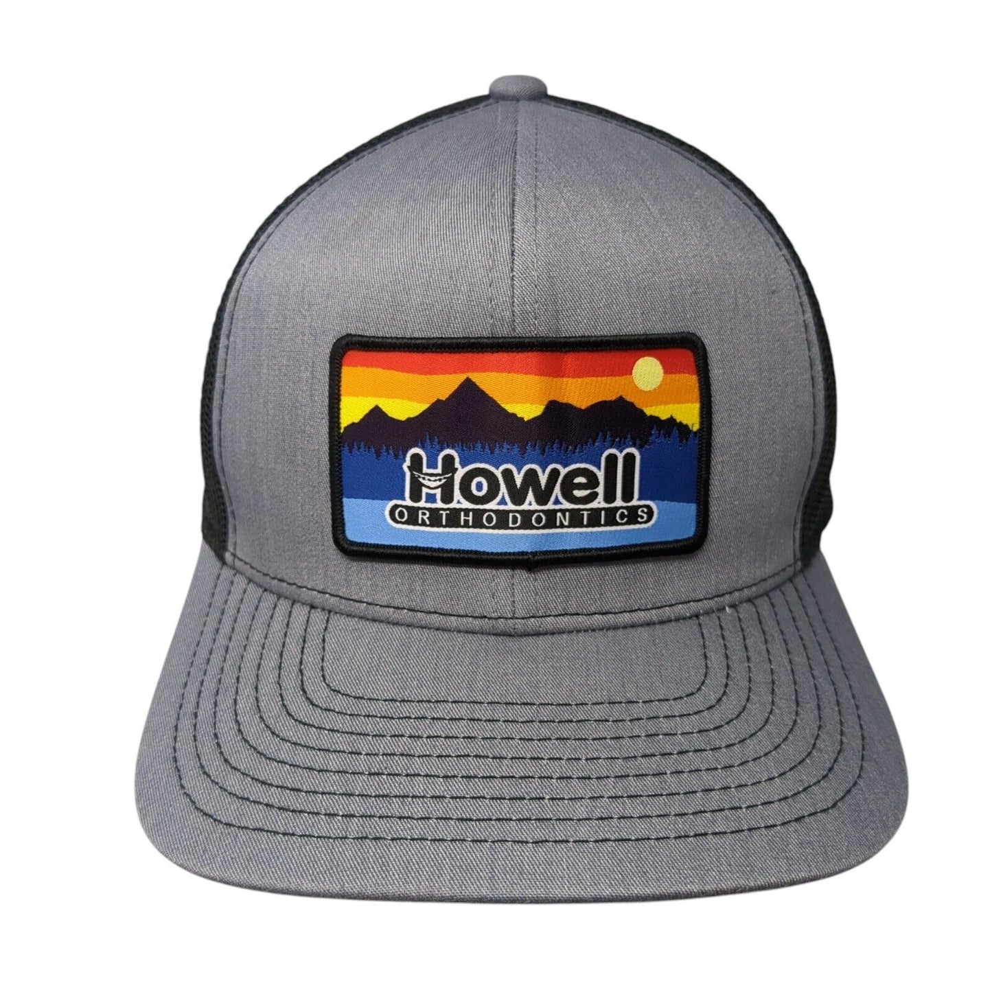 Howell Orthodontics Snapback Trucker Hat Gray OS Mesh Back Pacific Headwear