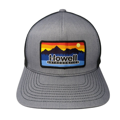 Howell Orthodontics Snapback Trucker Hat Gray OS Mesh Back Pacific Headwear