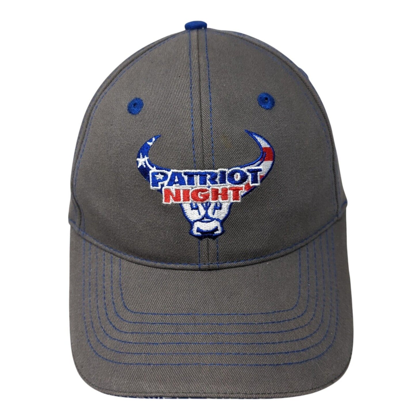 Patriot Night Strapback Hat Gray One Size CNR Caldwell Night Rodeo