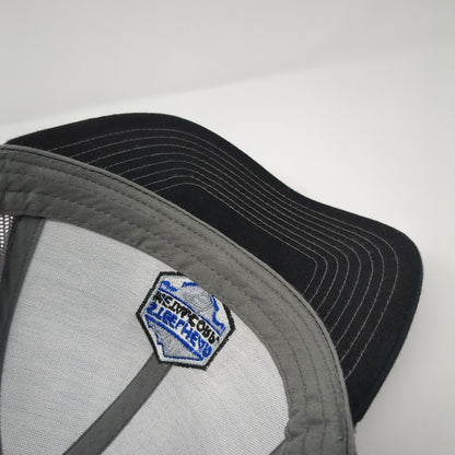 Steelhead Metal Corp. Snapback Trucker Hat Black One Size Mesh Back