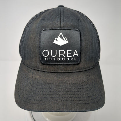 Ourea Outdoors Snapback Trucker Hat Black One Size Mesh Back 6 Panel