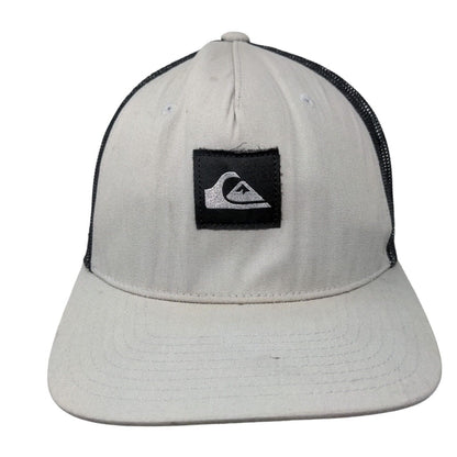Quiksilver Snapback Mesh Back Trucker Hat Gray OSFM Colorblock Yupoong