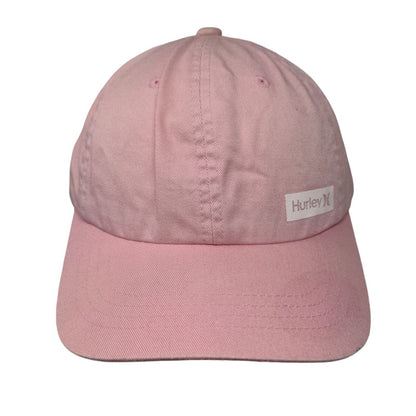 Hurley Slideback Hat Pink One Size Adjustable 6 Panel Vent Holes Yupoong