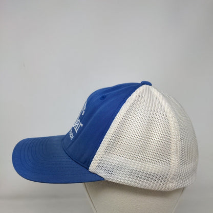 Good Times Dog Bar Fitted Mesh Back Trucker Hat Blue L/XL Colorblock