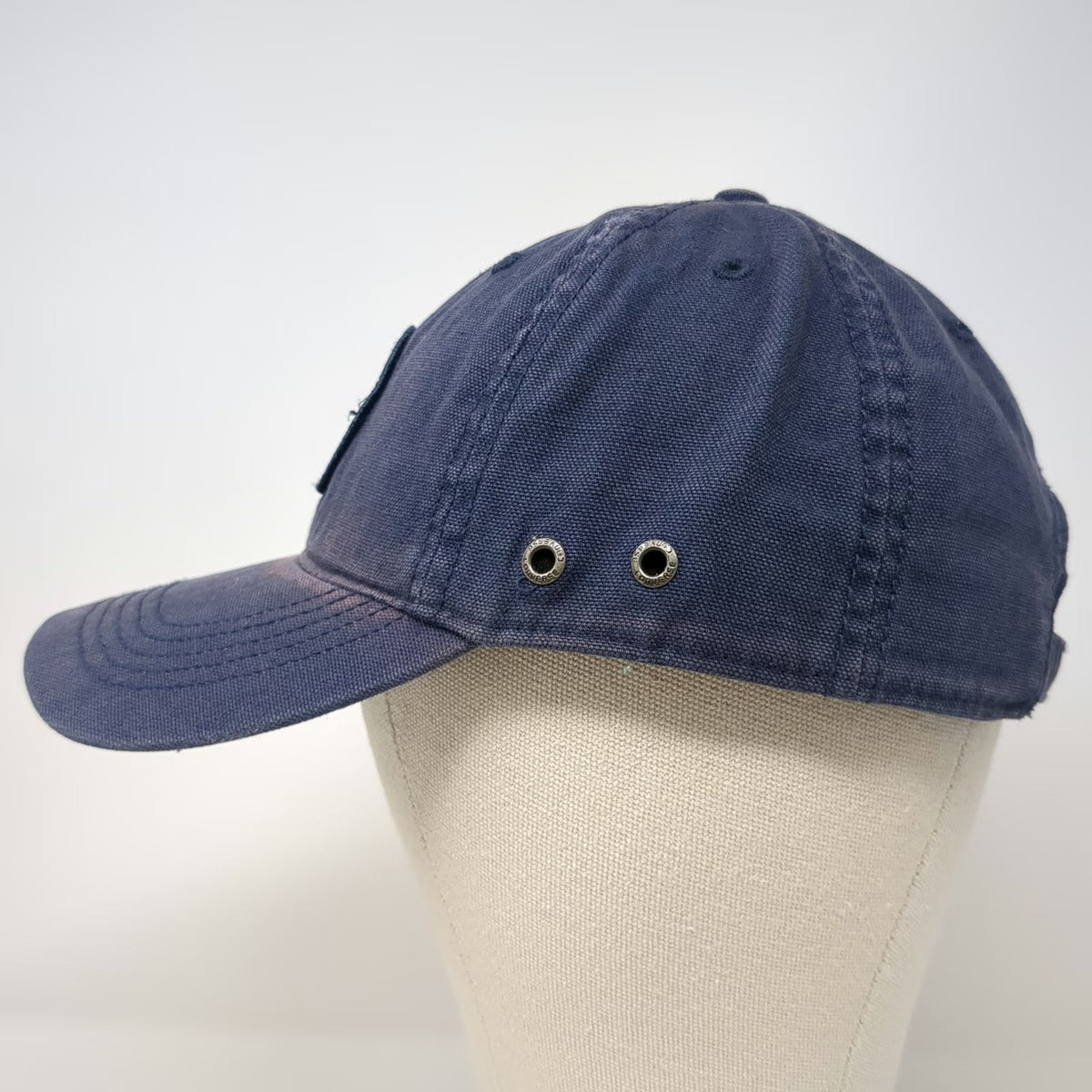 Converse Baseball Cap Blue One Size All Star Patch Canvas Slideback Hat Logo