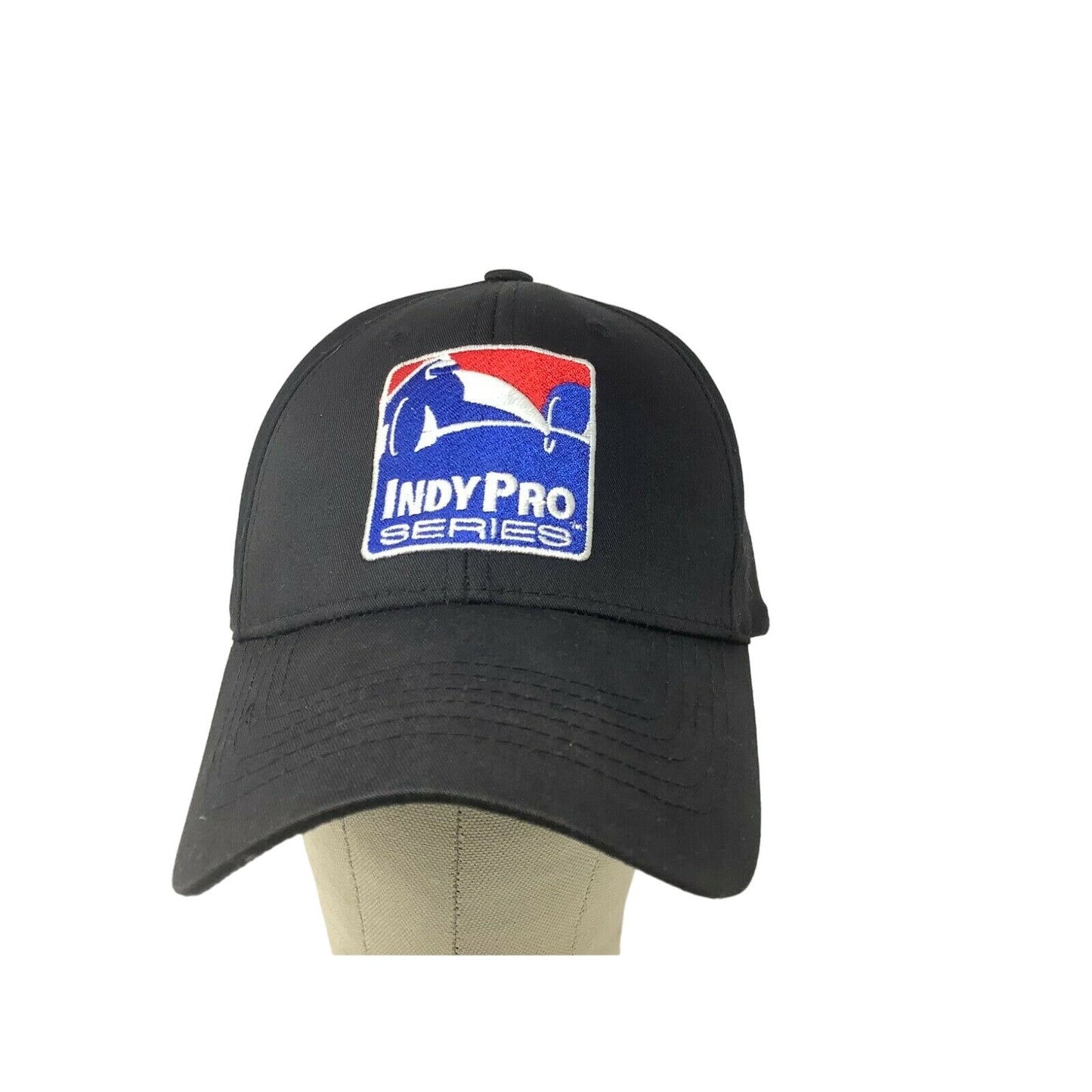 Indy Pro Series Sanctioned Gear Hat Black Snapback Patch Embroidered Logo