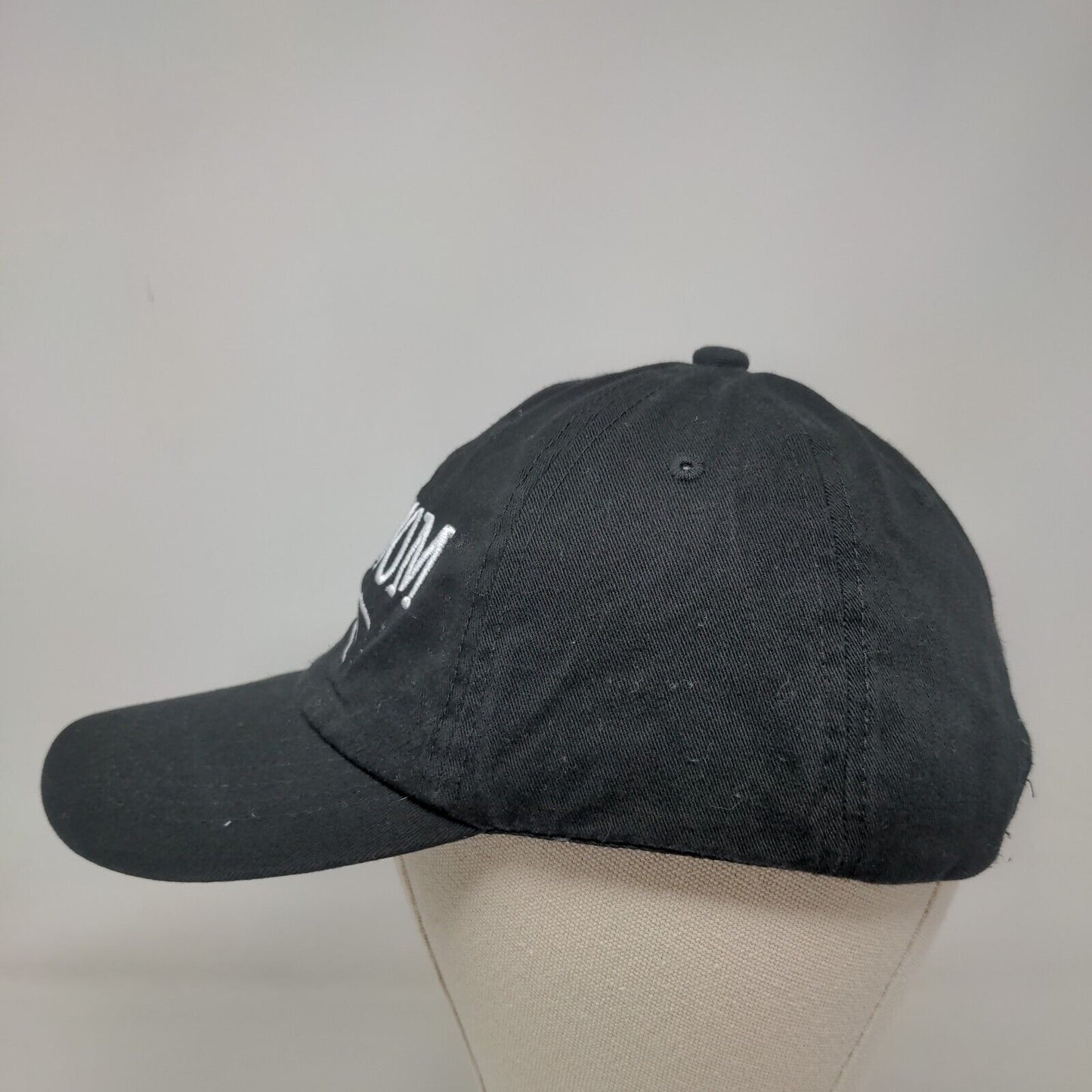 Cat Mom Slideback Hat Black OSFM Adjustable Embroidered 6 Panel Handy Hats