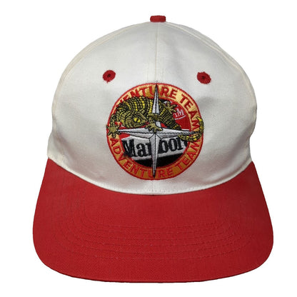 Habitat Industries Snapback Hat White Vintage Marlboro Adventure Team Lizard