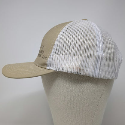 Richardson Trucker Hat Beige One Size Ray Poland & Sons Inc Mesh Snapback Hat