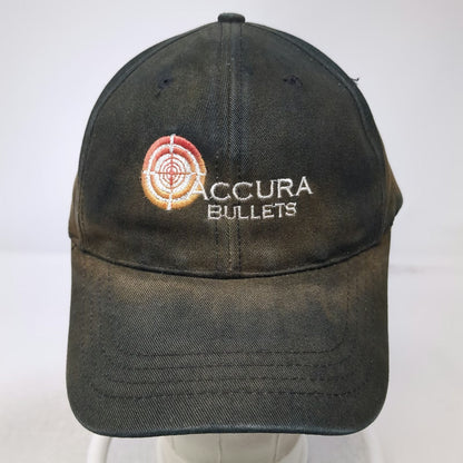 Black Baseball Cap One Size Accura Bullets Slideback Hat Target Logo Cotton