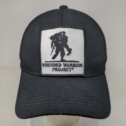 Wounded Warrior Project Patch Strapback Hat Black OSFM Vent Holes