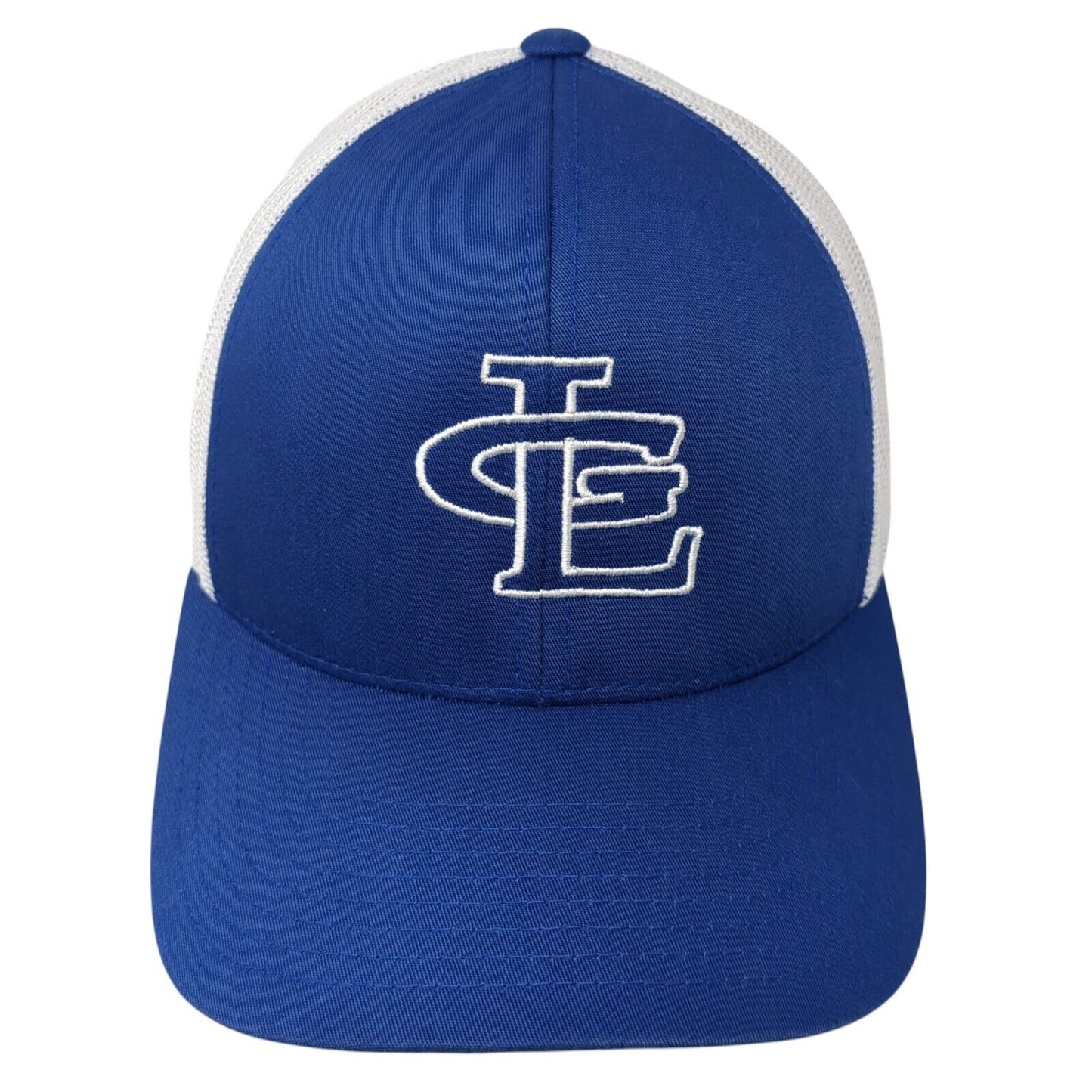 LG Snapback Trucker Hat Blue OS Adjustable Embroidered Mesh Pacific Headwear