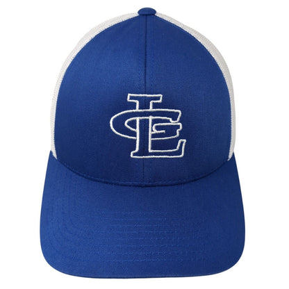 LG Snapback Trucker Hat Blue OS Adjustable Embroidered Mesh Pacific Headwear