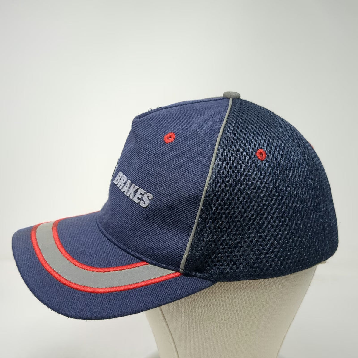 Carquest Brakes Hat 5 Panel Blue One Size Mesh Back Reflective Stripe Strapback
