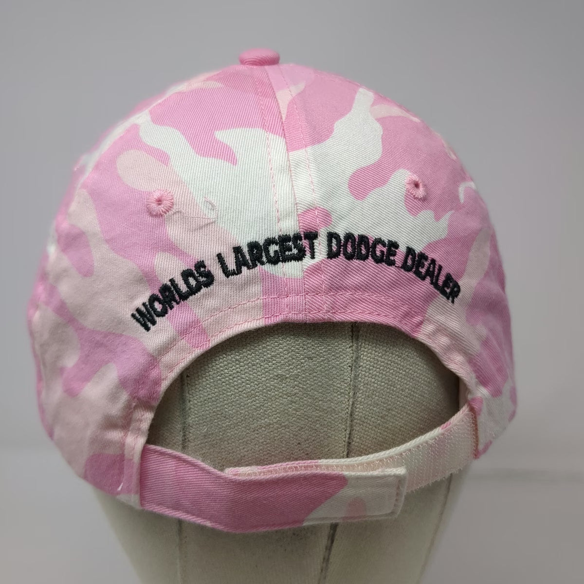 Port Authority Baseball Cap Pink Camo One Size Dave Smith Motor Sports Hat GMC