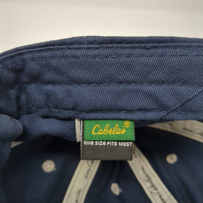 Cabela's Worlds Foremost Outfitters Slideback Hat Blue OS Adjustable Embroidered