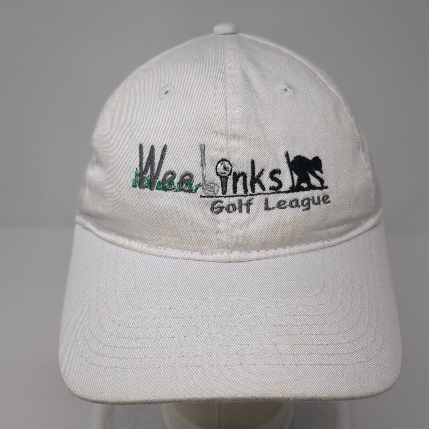 Wee Links Golf League Strapback Hat White One Size Port & Company