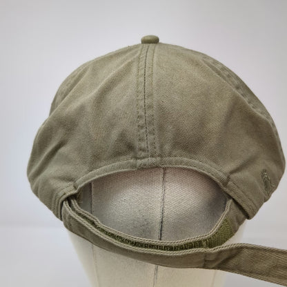 Royal Baseball Cap Green One Size Ocean Beach Embroidery Strapback Cotton Hat