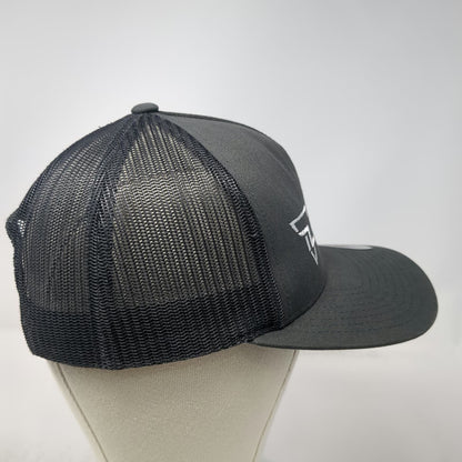 Yupoong Trucker Hat Gray One Size Snapback Topline Garage Door Specialist Logo