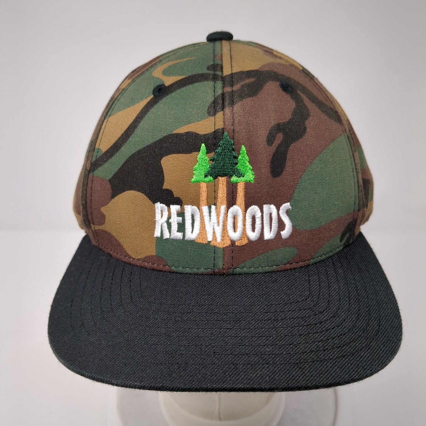 Redwoods Snapback Hat Camouflage OS Adjustable Embroidered Classics Yupoong
