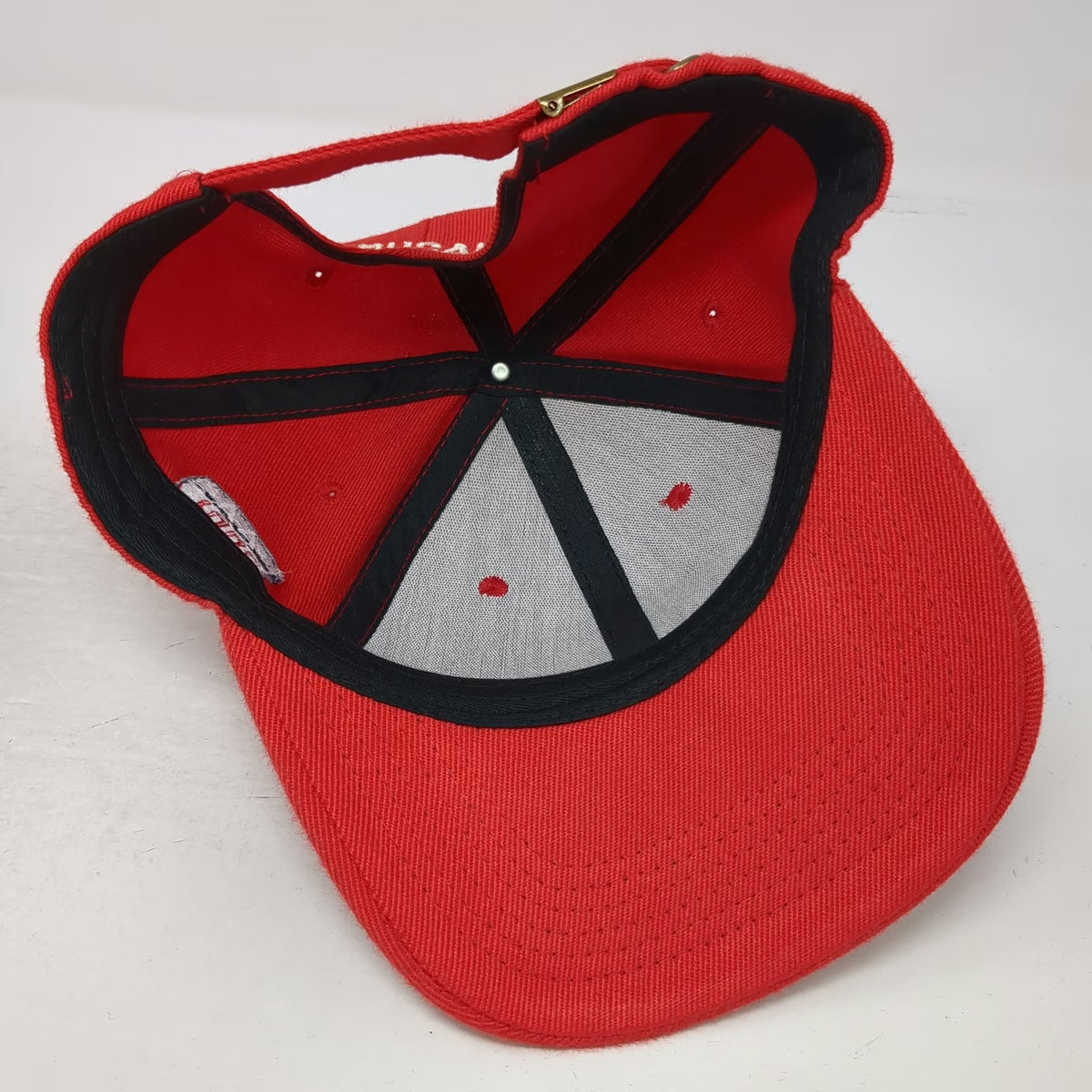 Baseball Cap Red One Size Rockford Peaches AAGPBL Dugan 43 Patch Embroidery Hat